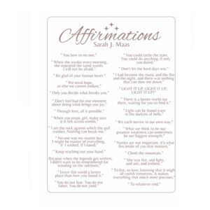 Sarah J Maas ACOTAR Affirmations Magnet